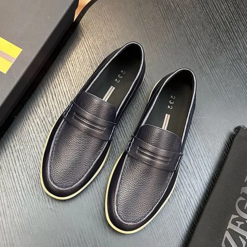 Zegna Men’s Triple Stitch Low‑Top Sneakers, Leather & Suede Upper #A67779