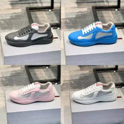 Prada America's Cup Patent Leather Sneakers High Quality #B43213