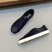Prada Men's Nappa Leather Casual Sneakers, Western Decorative Stitching, Sheepskin Lining, Soft Rubber Outsole, Multiple Colors Available #A67706