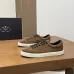 Prada Men's Nappa Leather Casual Sneakers, Western Decorative Stitching, Sheepskin Lining, Soft Rubber Outsole, Multiple Colors Available #A67710