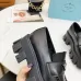 Prada Unisex Shoes Casual height increasing leather shoes #B39445
