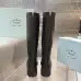 Prada Inspired Black Leather Knee-High Boots With Chunky Platform Sole #B54537