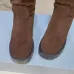 Prada Women’s Brown Suede Knee Boots with Shearling Lining & Chunky Sole #A69876