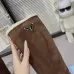Prada Women’s Brown Suede Knee Boots with Shearling Lining & Chunky Sole #A69876