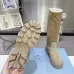Prada Women’s Suede Knee Boots with Shearling Lining & Chunky Sole #A69877