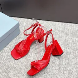 Prada Shoes for Women's Prada Sandals Heel height:7cm #B65292