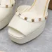 2023SS Valentino Shoes The latest metal rivets wedge high platform sandals #999934067