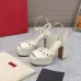 2023SS Valentino Shoes The latest metal rivets wedge high platform sandals #999934067
