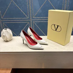 Valentino V‑Logo Pointed‑Toe Patent Leather Pumps 8cm Heel #A68634