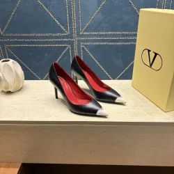 Valentino V‑Logo Pointed‑Toe Patent Leather Pumps 8cm Heel #A68638
