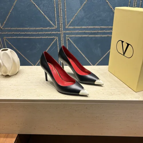Valentino V‑Logo Pointed‑Toe Patent Leather Pumps 8cm Heel #A68638