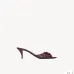 YSL 60mm Babylone Ruched Leather Mule #A67905