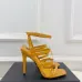 YSL Shoes for Women's Stunning YSL Yellow Patent Leather Strappy High - Heel Sandals Heel height:10.5cm #B54140