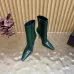 YSL Cassandre Side‑Zip Square‑Toe Ankle Boots 10.5cm Heel #A68624