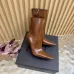 YSL Cassandre Side‑Zip Square‑Toe Ankle Boots 10.5cm Heel #A68625
