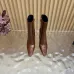 YSL Cassandre Side‑Zip Square‑Toe Ankle Boots 10.5cm Heel #A68625