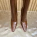 YSL Cassandre Side‑Zip Square‑Toe Ankle Boots 10.5cm Heel #A68625