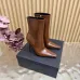 YSL Cassandre Side‑Zip Square‑Toe Ankle Boots 10.5cm Heel #A68625