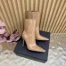 YSL Cassandre Side‑Zip Square‑Toe Ankle Boots 10.5cm Heel #A68626