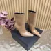 YSL Cassandre Side‑Zip Square‑Toe Ankle Boots 10.5cm Heel #A68626