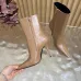 YSL Cassandre Side‑Zip Square‑Toe Ankle Boots 10.5cm Heel #A68626