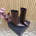 YSL Cassandre Side‑Zip Square‑Toe Ankle Boots 10.5cm Heel #A68627