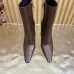 YSL Cassandre Side‑Zip Square‑Toe Ankle Boots 10.5cm Heel #A68627