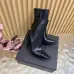 YSL Cassandre Side‑Zip Square‑Toe Ankle Boots 10.5cm Heel #A68628