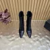 YSL Cassandre Side‑Zip Square‑Toe Ankle Boots 10.5cm Heel #A68628