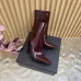 YSL Cassandre Side‑Zip Square‑Toe Ankle Boots 10.5cm Heel #A68629