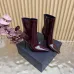 YSL Cassandre Side‑Zip Square‑Toe Ankle Boots 10.5cm Heel #A68629