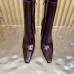 YSL Cassandre Side‑Zip Square‑Toe Ankle Boots 10.5cm Heel #A68629