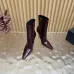 YSL Cassandre Side‑Zip Square‑Toe Ankle Boots 10.5cm Heel #A68629