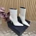 YSL Cassandre Side‑Zip Square‑Toe Ankle Boots 10.5cm Heel #A68630