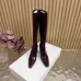YSL Cassandre Side‑Zip Square‑Toe Knee‑High Boots 7cm Heel #A68614