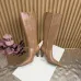YSL Cassandre Side‑Zip Square‑Toe Knee‑High Boots 7cm Heel #A68616
