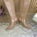 YSL Cassandre Side‑Zip Square‑Toe Knee‑High Boots 7cm Heel #A68616