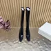 YSL Cassandre Side‑Zip Square‑Toe Knee‑High Boots 7cm Heel #A68619