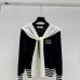  Miu Miu Women's Wool Sweaters: Stylish Sailor  inspired Designs with Colorful Stripes and Brand Emblem #B54813