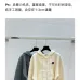 2025 Valentino Designer Women's Wool Hooded Sweaters Chic Zip   up Styles in Timeless Grey and Cream Colors #B54802