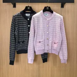 CHANEL Cardigan Knit Sweater #A68503
