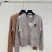 Chanel Women's V-Neck Cardigan with CC Logo Patch and Gold Buttons #B54522