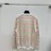 Chanel Women's V-Neck Wool-Blend Cardigan with Ombre Zigzag Pattern and CC Brooch #B54786