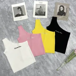 Dior Asymmetrical Sleeveless Top in Various Colors #B46432