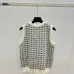 Dior Christian Dior Oblique Sleeveless Sweater Vest in Pink and White #B54519