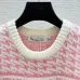 Dior Christian Dior Oblique Sleeveless Sweater Vest in Pink and White #B54519