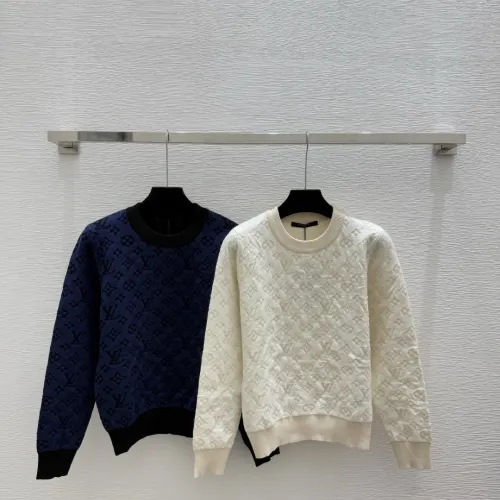 LV Women's Knitted Sweaters  Iconic Monogram Pattern in Dual Colors for Luxury Fashion Aficionados #B56261