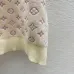 Ladies LV Monogram Knit Short Sleeve Crew Neck Blouse #B62500