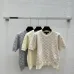 Ladies LV Monogram Knit Short Sleeve Crew Neck Blouse #B62500