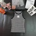 Women's Celine Striped Knit Tank Top with Logo Detail #B46436